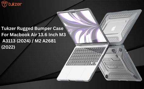 Tukzer Case Cover for New Apple MacBook Air 13.6 inch M4 A3240 / M3 ...