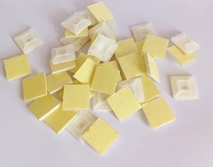 Hardware Self Adhesive Cable Tie Mount Base Holder 1 ''(25 x 25 )mm (30 ...