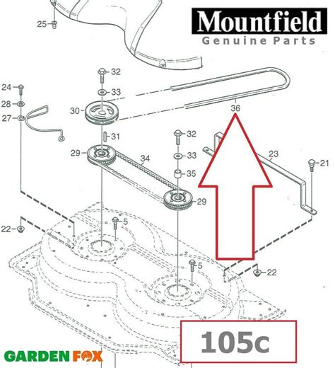Riding Mower Deck Belt Riding Lawn Mower Deck Belt - 5/8" X 105 ...