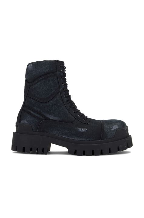 Balenciaga Combat Strike Boot in Black | FWRD