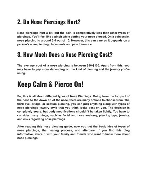 PPT - 9 Types of Nose Piercings with a Complete Guide to Know ...