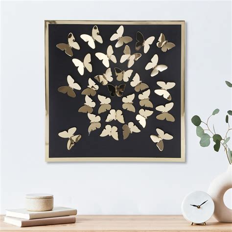 Buy Panorama Iron Butterfly Wall Accent from Home Centre at just INR 2499.0