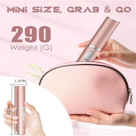 Cordless Hair Straightener And Curler 2 In 1, Mini Curling Iron ...