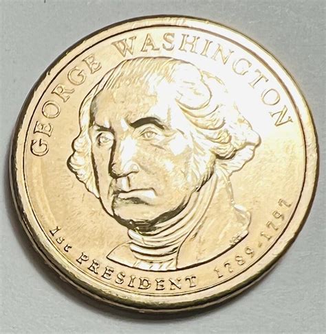 2007 D George Washington $1 One Dollar Presidential Coin 1st President ...