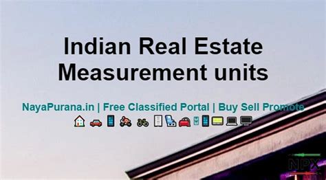 Indian Real Estate Measurement units - Free property listing