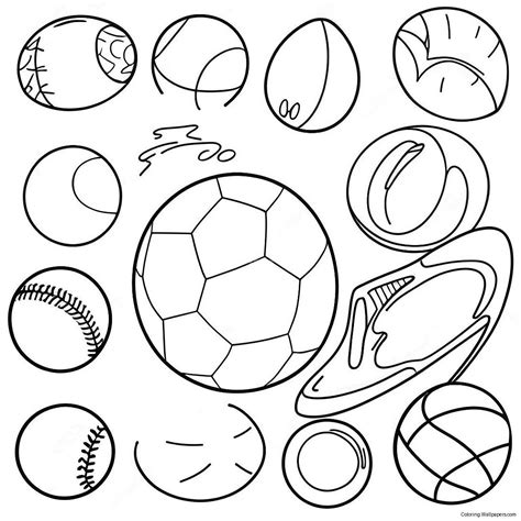 Sports Balls Coloring Page (62603-49542)