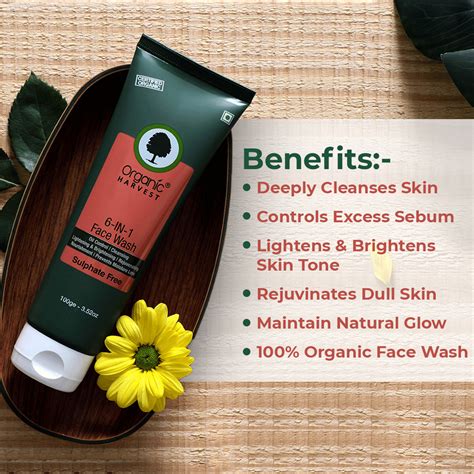 Organic Harvest Face Wash - 6 in 1 (Sulphate Free) | Sugatra