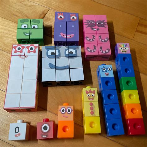 Diy numberblocks 11 20 making out of mathlink cubes playtime club tv ...