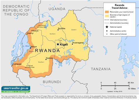Rwanda Africa Map