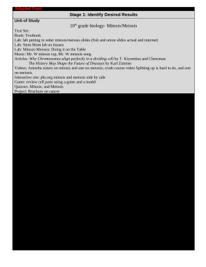 Adapted From Wiggins & McTighe, Understanding by Design Doc Template ...