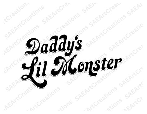 Daddy's Lil Monster T-shirt Svg, Harley Quinn Shirt Shirt Only Daddy's ...