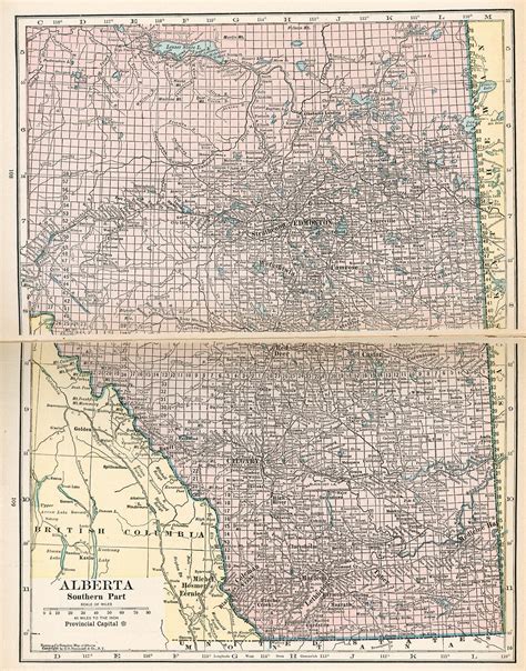 1921 map of Alberta
