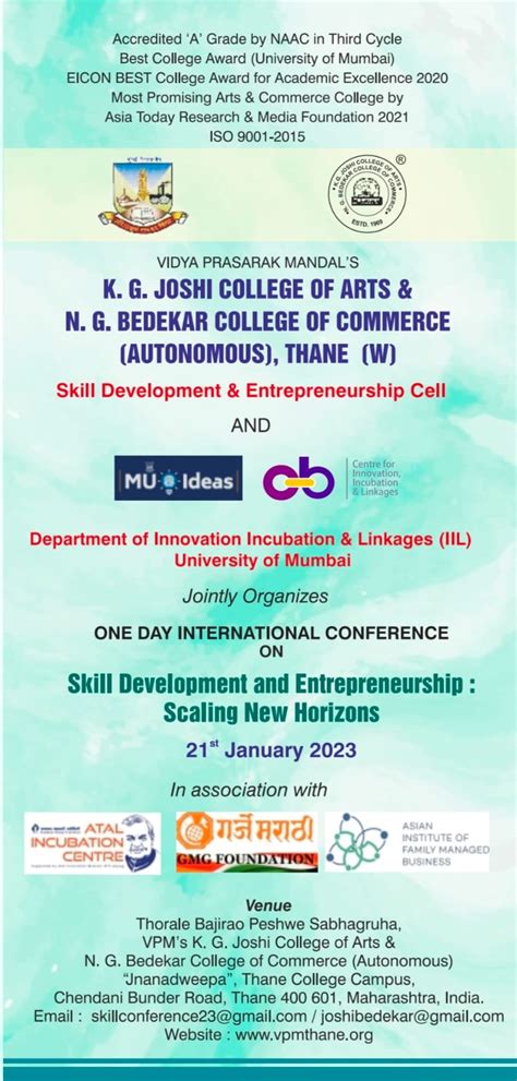 Upcoming Events & Programme-K.G. Joshi College of Arts & N.G. Bedekar ...