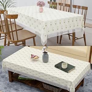 Kuber Industries 2 Pcs Themed Combo Set – 6 Seater Dining Table Cover ...