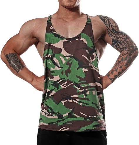 Buy Manstore Men's Gym Stringer Tank Top Bodybuilding Athletic Workout ...
