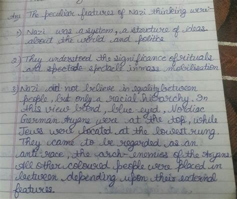 Mention any three peculiar features of nazi thinking - Brainly.in