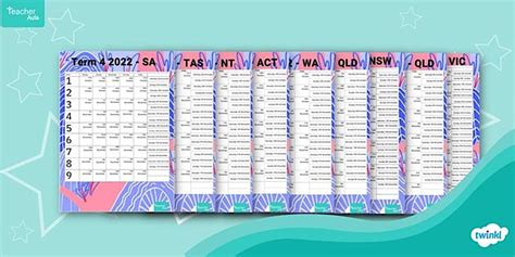Teacher Aide Term 4 Planner