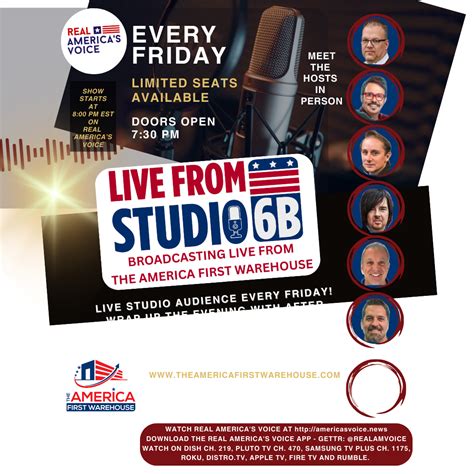 Live from Studio 6B - Live Audience | America First
