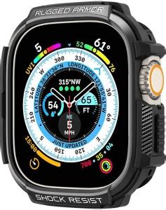 Spigen Rugged Armor Front & Back Case for Apple Watch Ultra (2022 ...
