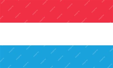 Premium Vector | A red white and blue flag with a white stripe