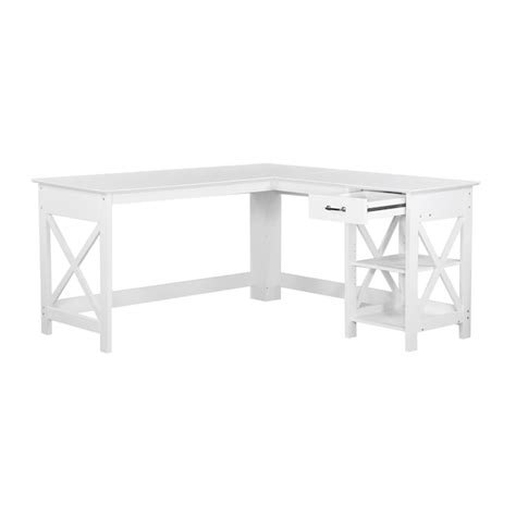 Saint Birch Kyree 59-in White Casual Writing desk in the Desks ...