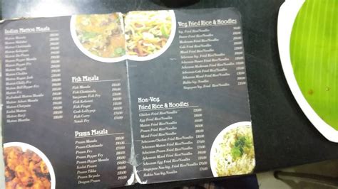 Menu at Alif Biryani, Chennai, 629