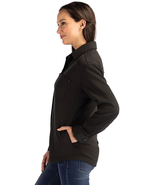 Cutter & Buck Roam Eco Knit Womens Shirt Jacket - Cutter & Buck