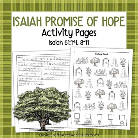 Isaiah Promise of Hope Activity Pages - Bible Crafts Shop