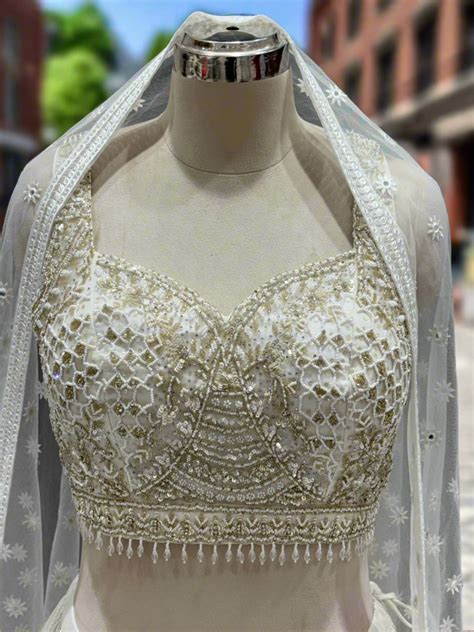 Ivory Readymade Lehenga – Chhabra 555