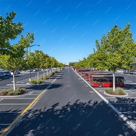 An airport parking lot with longterm parking areas and shuttle buses ...