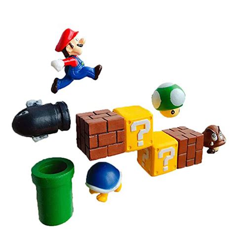 10 Piece Mario Action Figures Set Mini Mario Brothers 3d | Desertcart INDIA