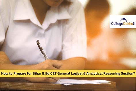 How to Prepare for Bihar B.Ed CET 2023 Logical & Analytical Reasoning ...