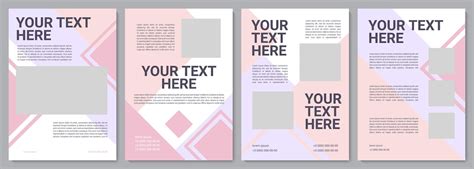 Modèle de brochure de cosmétologie. Informations pour le client. Flyer ...