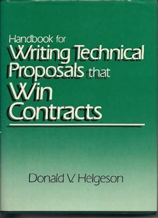 Buy Handbook for Writing Technical Proposals That Win Contracts Book ...
