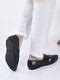 Shop Men Ethnic Black Criss Cross Slip On Juttis and Mojaris Online