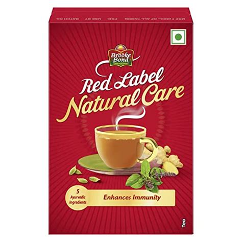 Red Label Natural Care Tea, with 5 Ayurvedic Ingredients, 100 g ...