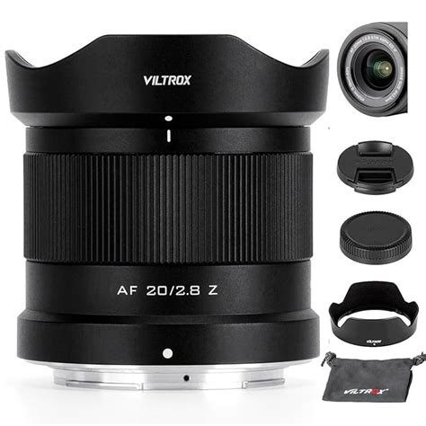 VILTROX 20mm F2.8 f/2.8 Z-Mount Lens, Full Frame Wide Angle Prime Auto ...