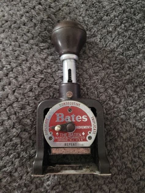 Image result for Bates Stamp Machine