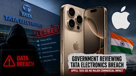 Tata Electronics breach: Government says Apple, Tata see no major ...
