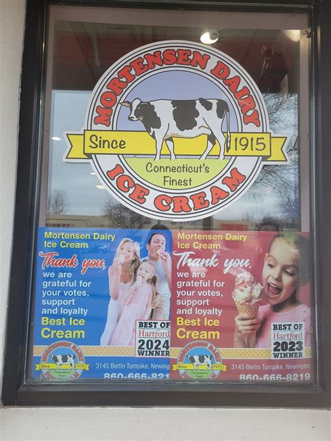 Mortensen Dairy Ice Cream - Newington Connecticut Ice Cream - HappyCow
