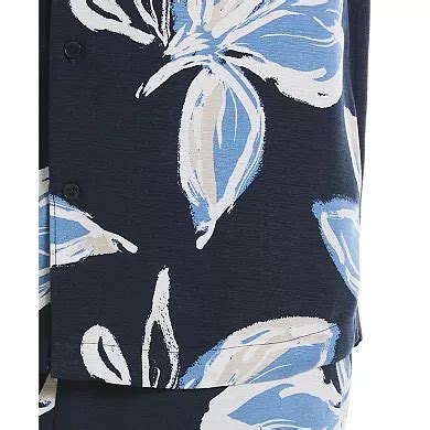 Men's Cubavera Short Sleeve Tropical Print Shirt