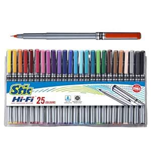 Stic 25 Fineliner Mandala Doodle Colouring Fine Liner Point 0.5 mm ...