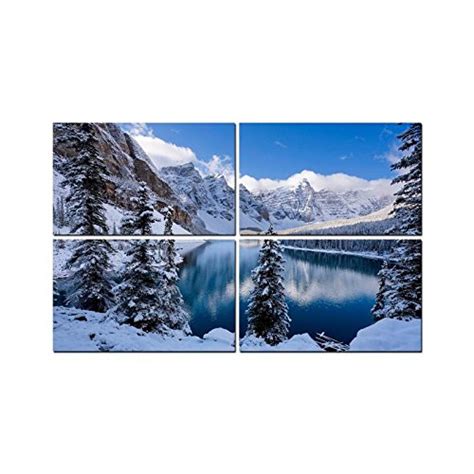 Little Jaipur Nature 4 Panel Wall Art Painting with UV Coating 36x24 ...