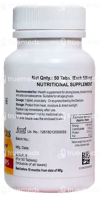 Baksons Vitamin D Plus Tablet 50 - Uses, Side Effects, Dosage, Price ...
