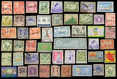 Collection of Postage Stamps · Free Stock Photo