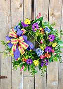 Image result for Spring Flower Wreath Fabric