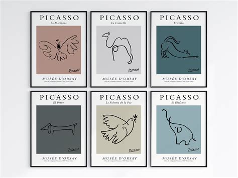Picasso Line Art | Picasso Print | Line Drawing | Home Decor | Wall Art ...