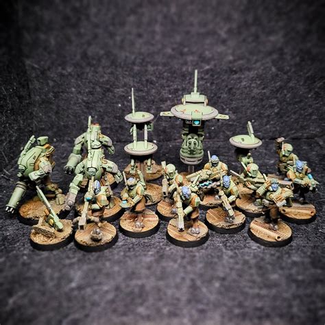 Tau Pathfinder Kill Team ready for the tabletop : r/Warhammer40k