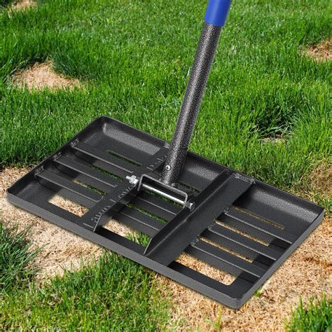 Amazon.com : Rake, Lawn Leveling Rake, 5 FT Lawn Leveler with 17 x 10 ...