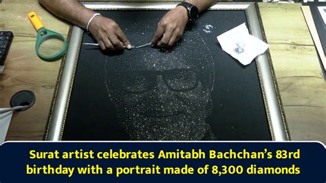 Surat artist celebrates Amitabh Bachchan’s 83rd birthday with a ...